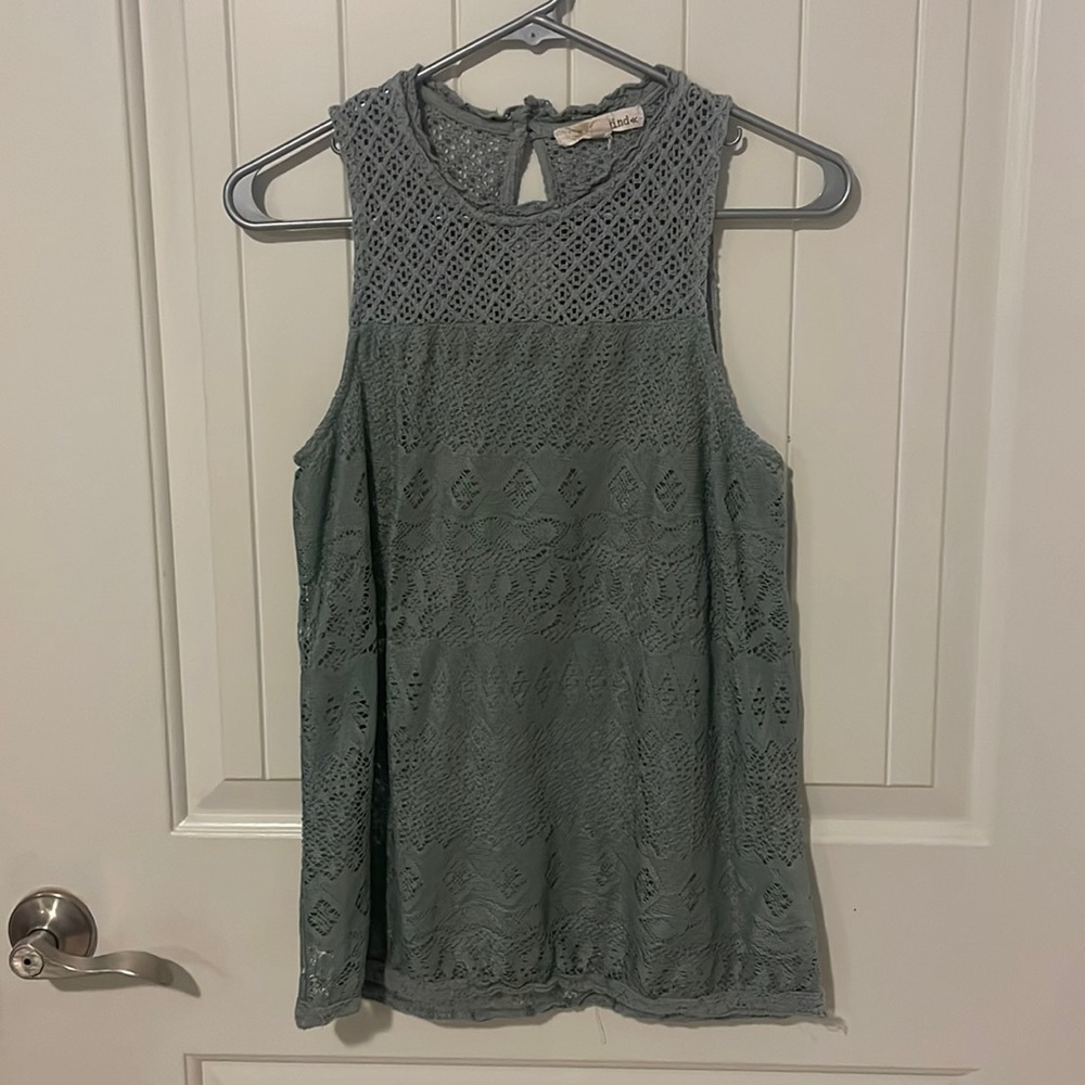 Green tank top